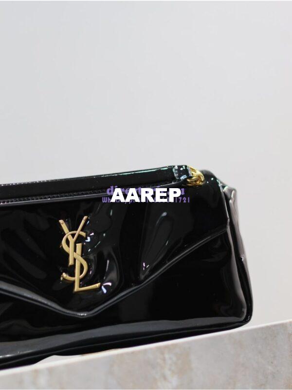 Replica Saint Laurent YSL Calypso In Patent Leather 734153 Black 6