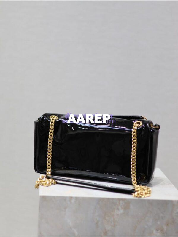 Replica Saint Laurent YSL Calypso In Patent Leather 734153 Black 15