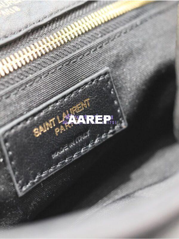 Replica Saint Laurent YSL Calypso In Grained Lambskin 734153 Black 10