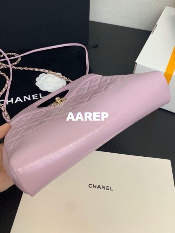Replica Chanel 31 Mini Shopping Bag Shiny Lambskin & Gold-Tone Metal AS4133 Lilac 7