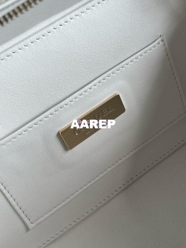 Replica Chanel Limited Edition Camera Bag White Lambskin Light Gold Hardware AS4817 7