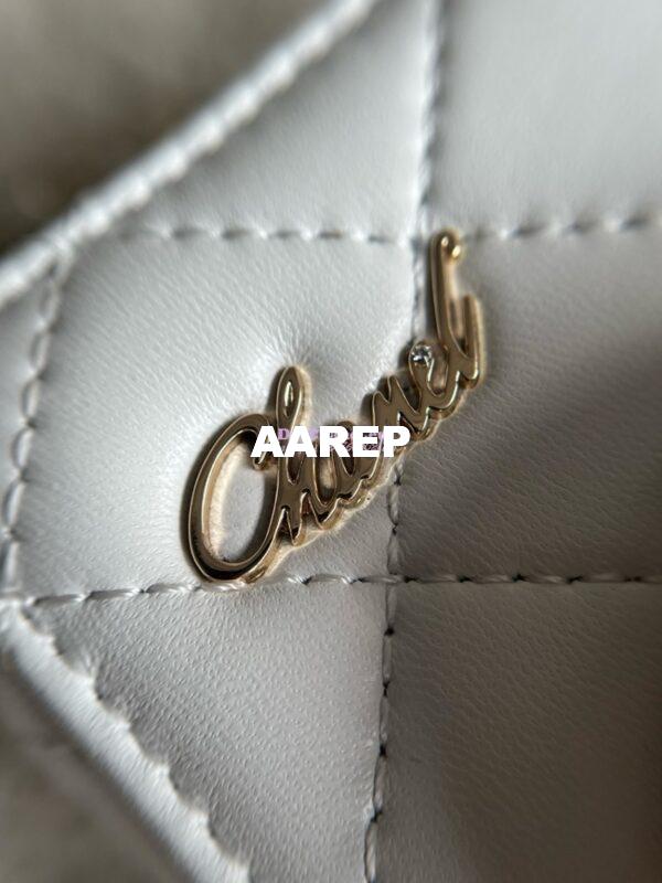 Replica Chanel Limited Edition Camera Bag White Lambskin Light Gold Hardware AS4817 13