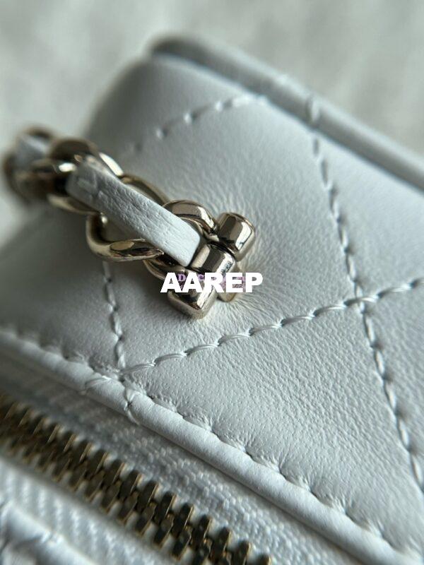 Replica Chanel Limited Edition Camera Bag White Lambskin Light Gold Hardware AS4817 16