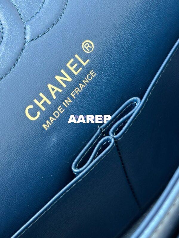 Replica Chanel 24C CF Flap Classic 11.12 Handbag Washed Denim Blue A01112 17