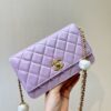 Replica Chanel 24C CF Flap Classic 11.12 Handbag Washed Denim Blue A01112