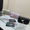 Replica Chanel 24P Wallet on Chain WOC AP3964 Lambskin with Imitation Pearls Black