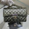 Replica Chanel Lambskin Small Flap Bag with Pearl Charm Chain AS4861 Grey