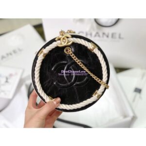 Replica Chanel En Vogue Small Round Bag in Bi-Colour AS0075 2