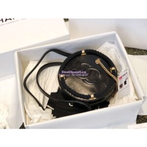 Replica Chanel En Vogue Small Round Bag in Black AS0075