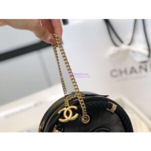Replica Chanel En Vogue Small Round Bag in Black AS0075 2