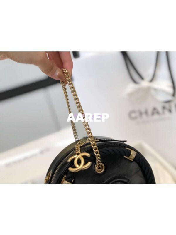 Replica Chanel En Vogue Small Round Bag in Black AS0075 4