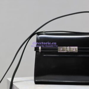 Replica Saint Laurent YSL Manhattan Small In Patent Leather with Silver Hardware 727766 2