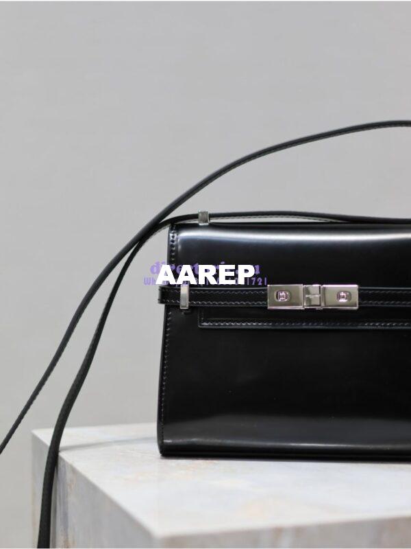 Replica Saint Laurent YSL Manhattan Small In Patent Leather with Silver Hardware 727766 4