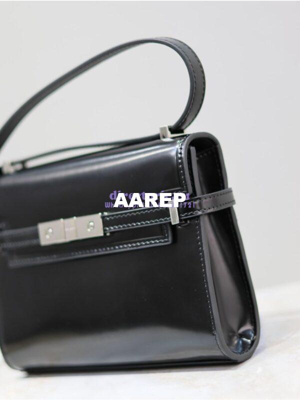 Replica Saint Laurent YSL Manhattan Small In Patent Leather with Silver Hardware 727766 6