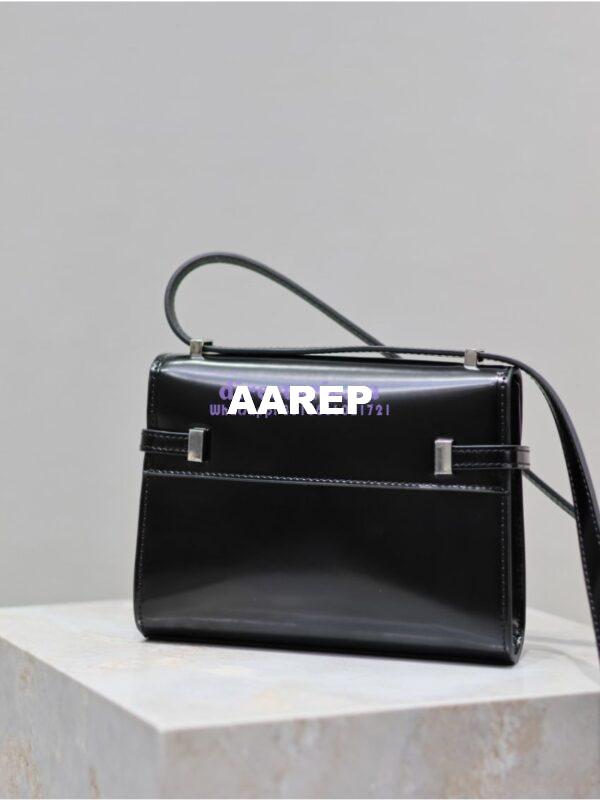 Replica Saint Laurent YSL Manhattan Small In Patent Leather with Silver Hardware 727766 10
