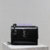 Replica Saint Laurent YSL Manhattan Small In Patent Leather with Silver Hardware 727766
