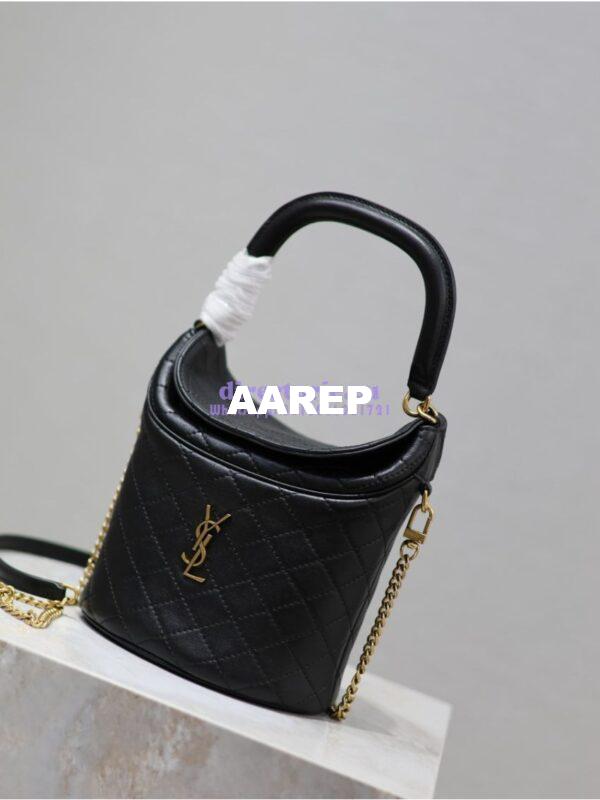 Replica Saint Laurent YSL Gaby Bucket Bag In Lambskin 7639611 4