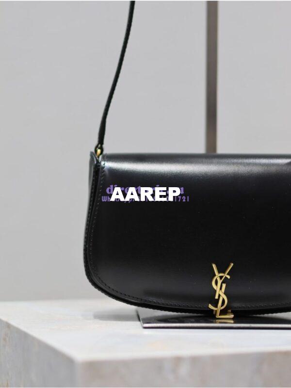 Replica Saint Laurent YSL Mini Voltaire In Box 7796420 Black 7