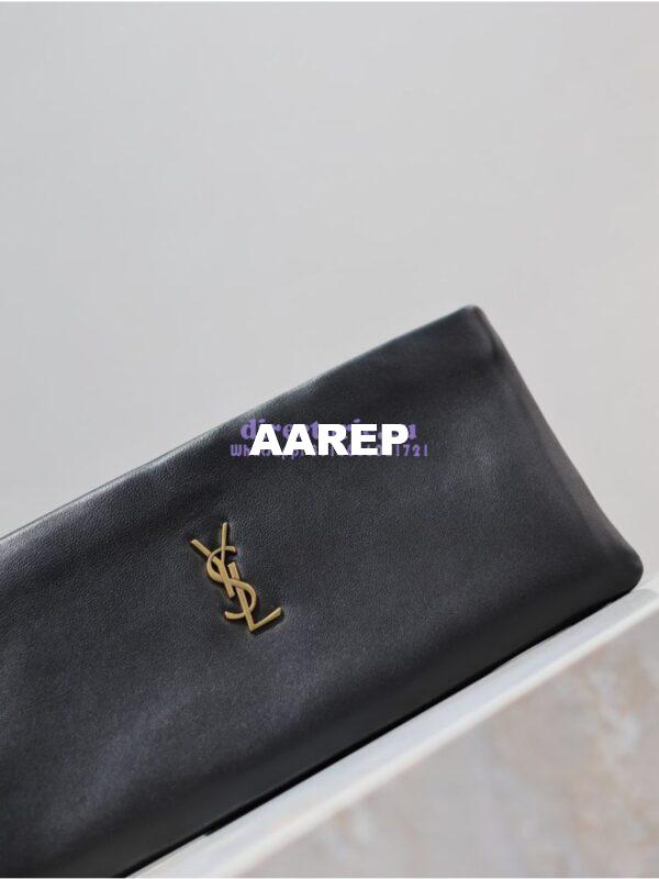 Replica Saint Laurent YSL Calypso Long Pouch In Lambskin 774062 Black 6