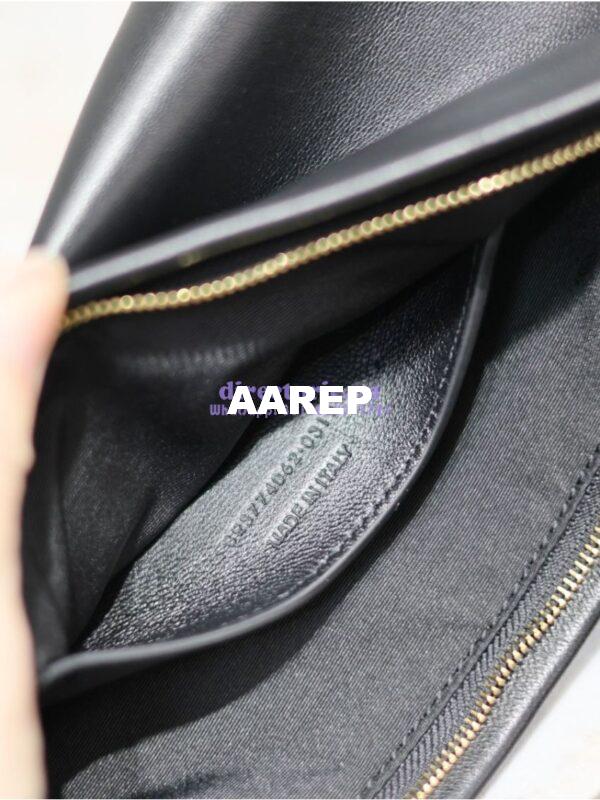 Replica Saint Laurent YSL Calypso Long Pouch In Lambskin 774062 Black 10