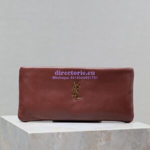 Replica Saint Laurent YSL Calypso Long Pouch In Lambskin 774062 Rouge Merlot