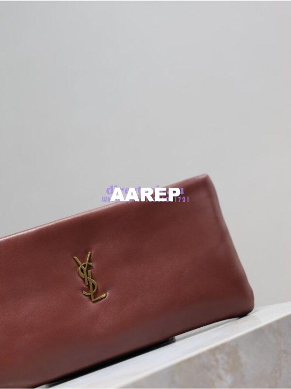 Replica Saint Laurent YSL Calypso Long Pouch In Lambskin 774062 Rouge Merlot 7