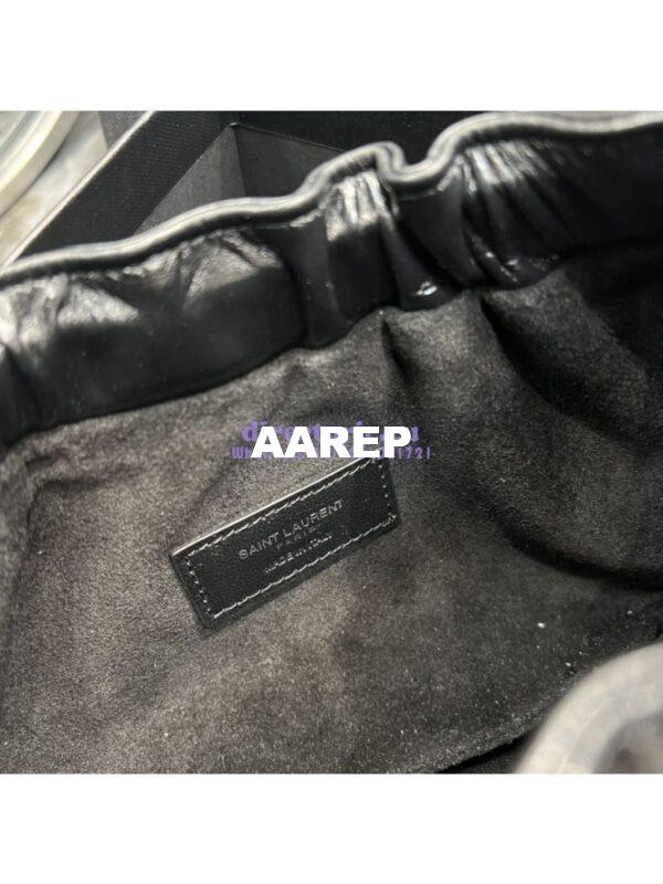 Replica YSL Saint Laurent Pac Pac Ruched Hobo bag 681632 Black 15
