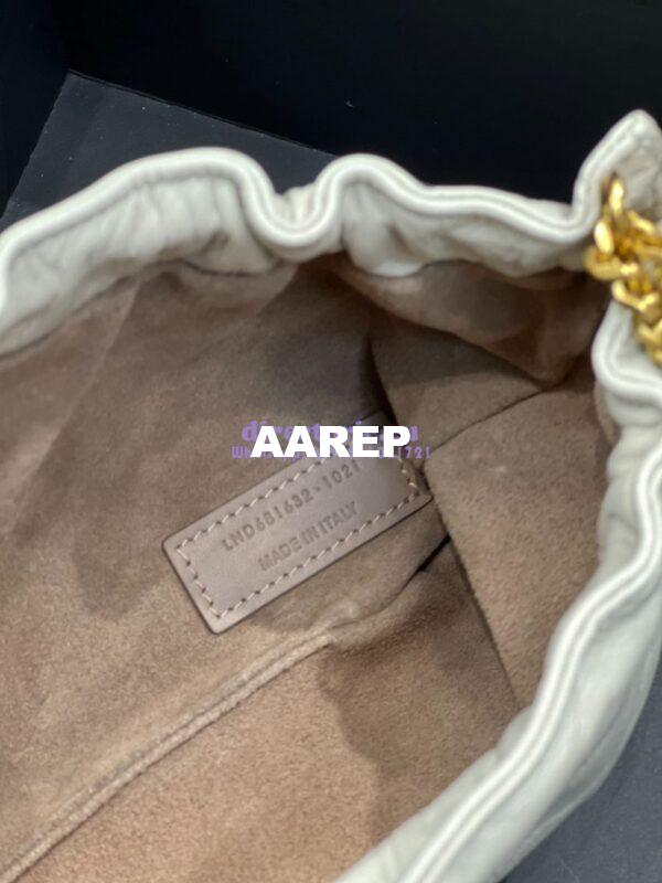 Replica YSL Saint Laurent Pac Pac Ruched Hobo bag 681632 Creme 13
