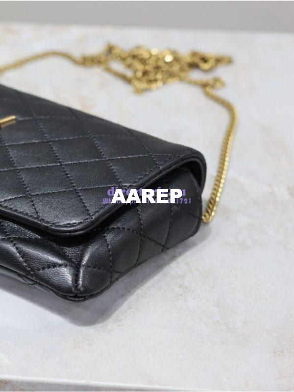 Replica YSL Saint Laurent Gaby Chain Phone Holder In Lambskin 7540511 Black 9