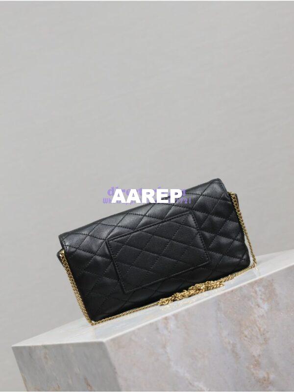 Replica YSL Saint Laurent Gaby Chain Phone Holder In Lambskin 7540511 Black 15