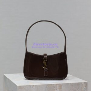 Replica YSL Saint Laurent Mini Le 5 À 7 In Patent Leather 7103182 Spicy Chocolate