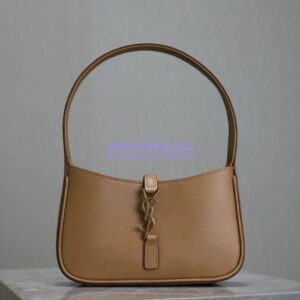 Replica YSL Saint Laurent Mini Le 5 À 7 In Smooth Leather 7103182 Dark Beige