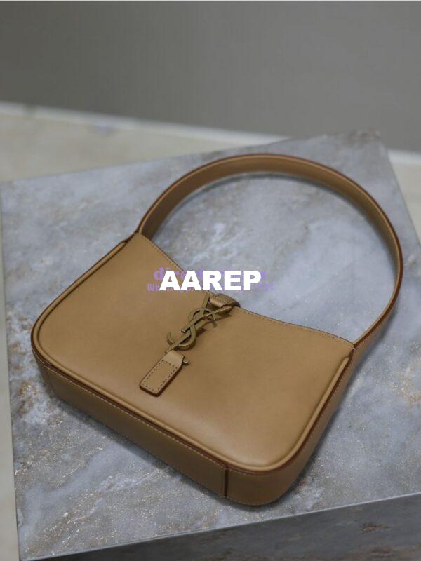 Replica YSL Saint Laurent Mini Le 5 À 7 In Smooth Leather 7103182 Dark Beige 8
