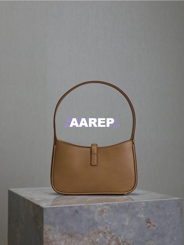 Replica YSL Saint Laurent Mini Le 5 À 7 In Smooth Leather 7103182 Dark Beige 16