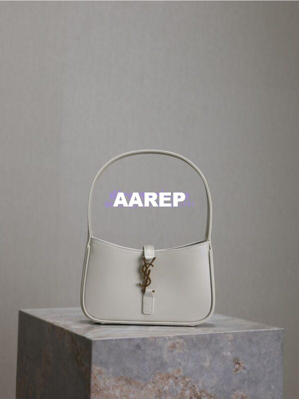 Replica YSL Saint Laurent Mini Le 5 À 7 In Smooth Leather 7103182 Blanc 3