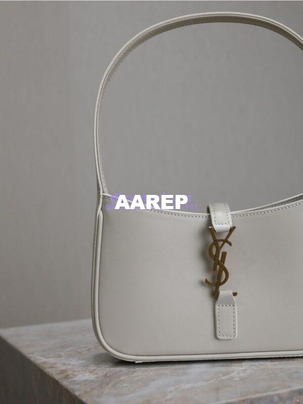 Replica YSL Saint Laurent Mini Le 5 À 7 In Smooth Leather 7103182 Blanc 5
