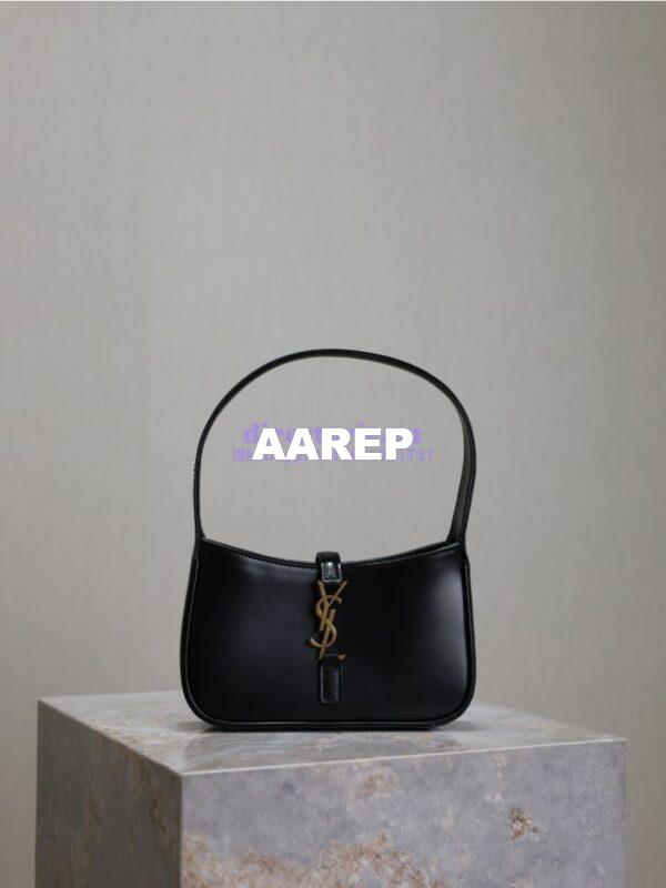 Replica YSL Saint Laurent Mini Le 5 À 7 In Smooth Leather 7103182 Black 3