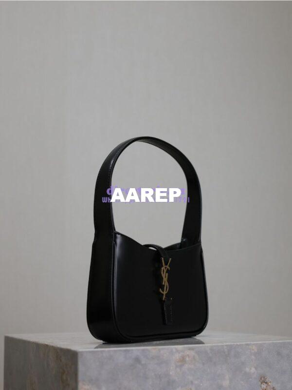 Replica YSL Saint Laurent Mini Le 5 À 7 In Smooth Leather 7103182 Black 5