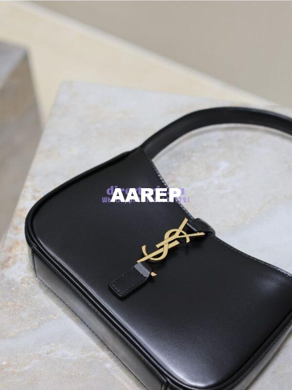 Replica YSL Saint Laurent Mini Le 5 À 7 In Smooth Leather 7103182 Black 9