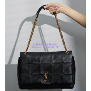 Replica YSL Saint Laurent Jamie Large Chain Bag "Carré Rive Gauche" In Lambskin 761908 Black