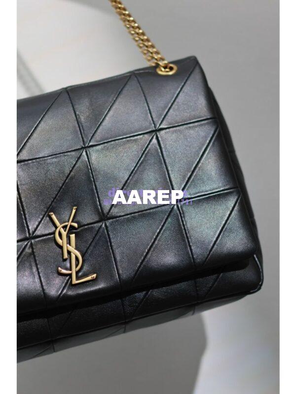 Replica YSL Saint Laurent Jamie Large Chain Bag "Carré Rive Gauche" In Lambskin 761908 Black 7