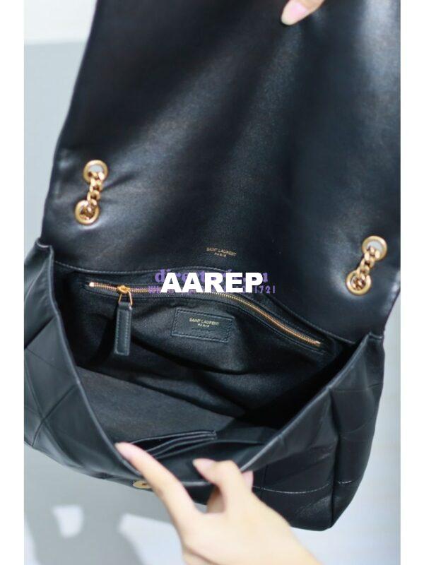 Replica YSL Saint Laurent Jamie Large Chain Bag "Carré Rive Gauche" In Lambskin 761908 Black 12