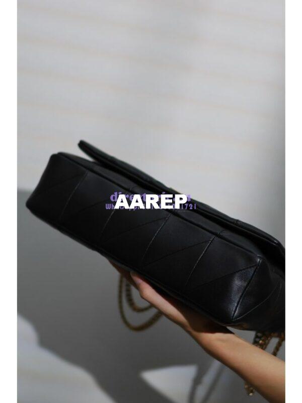 Replica YSL Saint Laurent Jamie Large Chain Bag "Carré Rive Gauche" In Lambskin 761908 Black 16