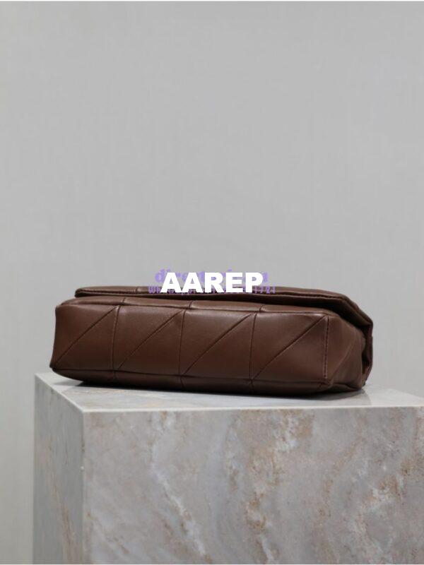 Replica YSL Saint Laurent Jamie Medium Chain Bag "Carré Rive Gauche" In Lambskin 515821 Coffee 11