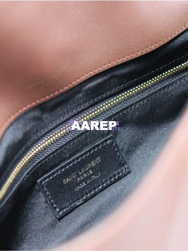 Replica YSL Saint Laurent Jamie Medium Chain Bag "Carré Rive Gauche" In Lambskin 515821 Coffee 13