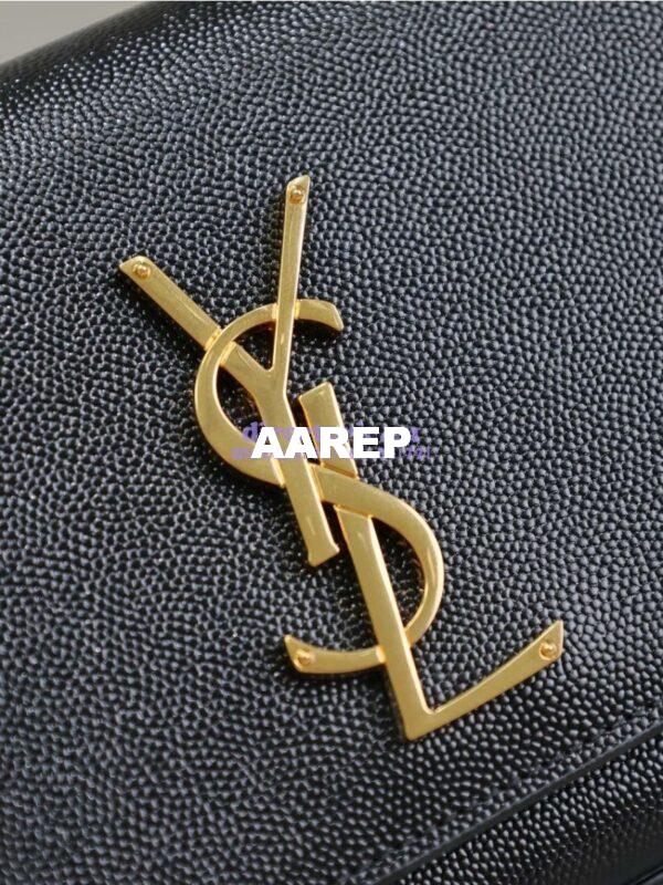 Replica YSL Saint Laurent Classic Kate Monogram Clutch In Grain De Poudre Leather 306079 7