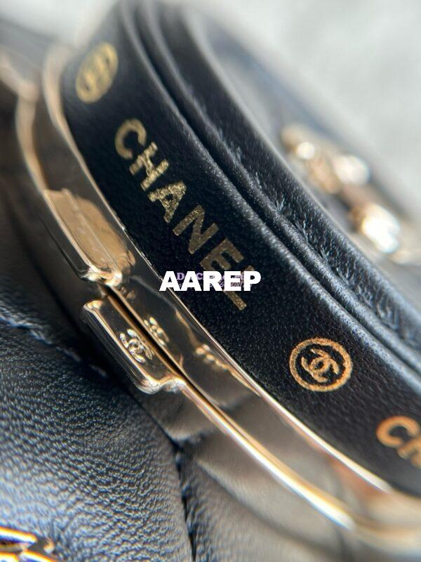 Replica Chanel Limited Edition Camera Bag Black Lambskin Light Gold Hardware AS4817 9