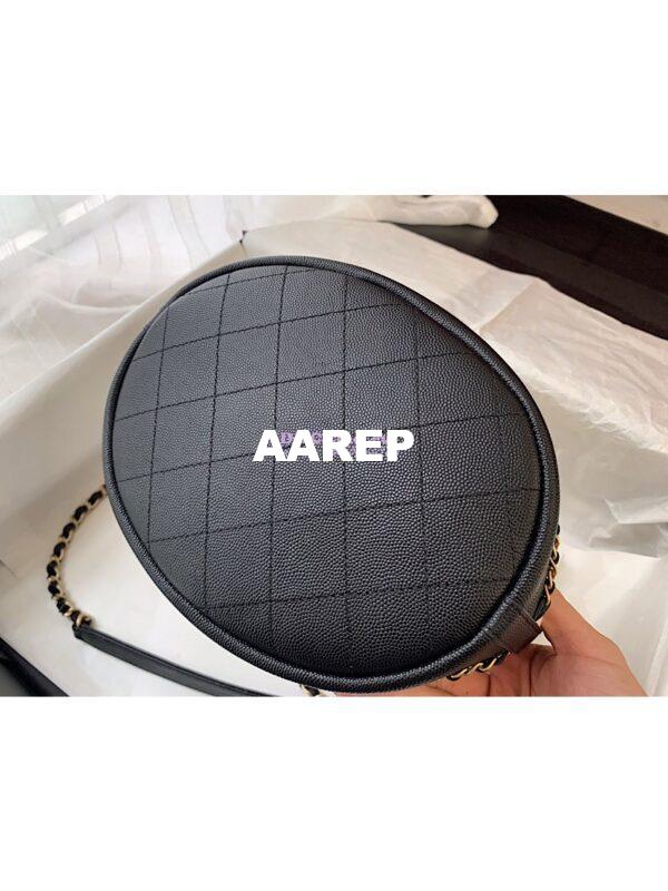 Replica Chanel Grained Calfskin Drawstring Bag AS0373 White 9