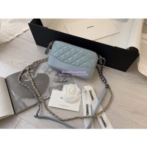 Replica Chanel Gabrielle Clutch With Chain A94505 Sky Blue