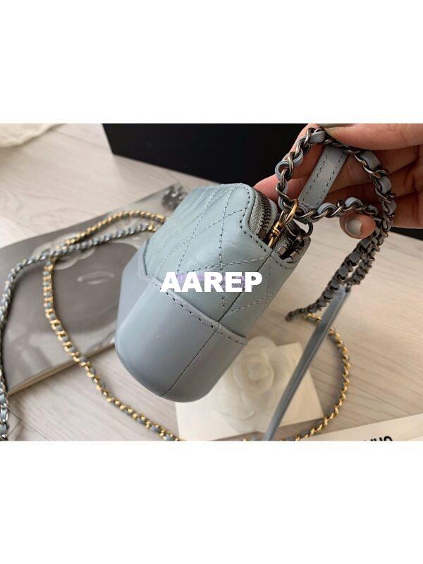 Replica Chanel Gabrielle Clutch With Chain A94505 Sky Blue 7